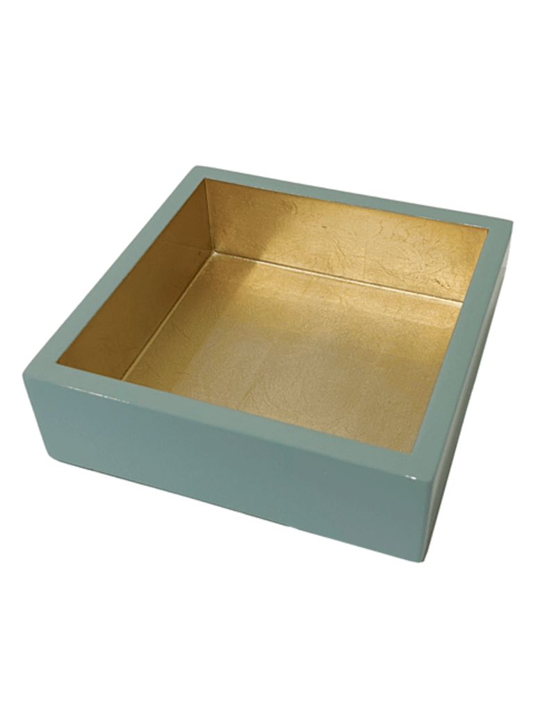 Caspari Cocktail Napkin Holder - Celadon