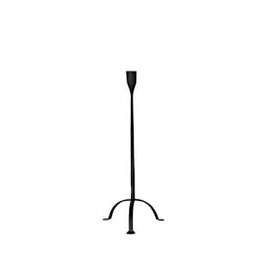 Backyard Farmer Large Hand-Forged Cast Iron Footed Taper Holder