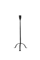 Backyard Farmer Large Hand-Forged Cast Iron Footed Taper Holder
