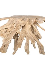 Teak Natura Root Console Table, Natural