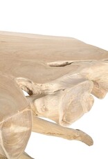 Teak Natura Root Console Table, Natural