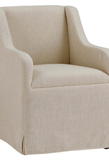Barber Barber Dining Chair on Casters, Putty