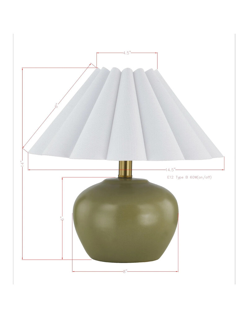 Harlow Harlow Table Lamp, Green