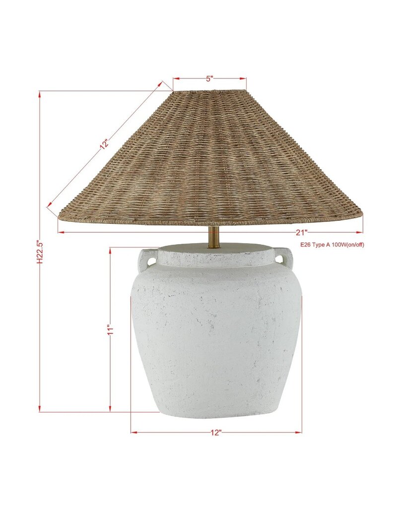 Marietta Marietta Table Lamp, White