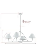 Daisy Daisy Chandelier, White