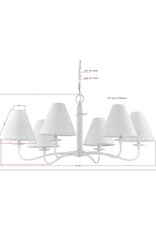 Hauser Hauser Chandelier, White