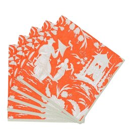 Caspari Cocktail Silk Road Toile Mandarin