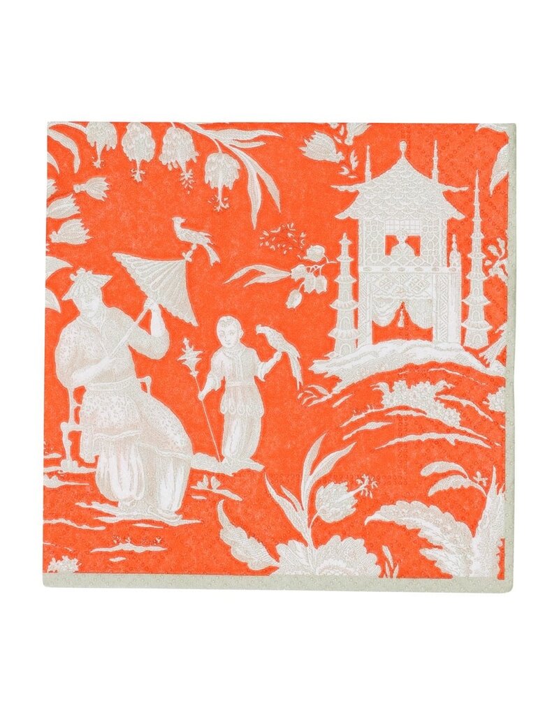 Caspari Cocktail Silk Road Toile Mandarin