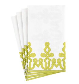Caspari Guest Dessin Passementerie Moss Green