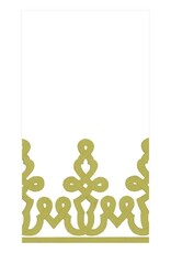 Caspari Guest Dessin Passementerie Moss Green