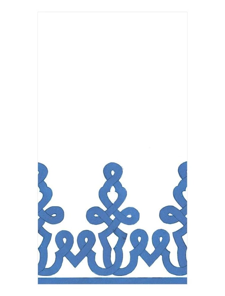 Caspari Guest Passementerie Riviera Blue