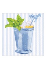 Caspari Cocktail Mint Julep Blue