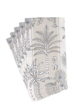 Caspari Guest Southern Palms Flax/White