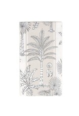 Caspari Guest Southern Palms Flax/White