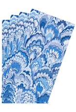 Caspari Guest Marbled Ceramica Indigo