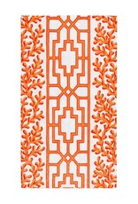 Caspari Guest Coral and Trellis Coral