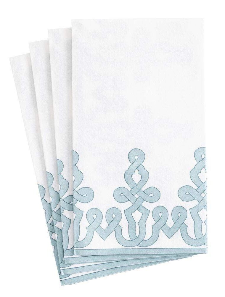 Caspari Guest Dessin Passementerie Stone Blue