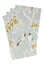 Caspari Guest Scenic Songbirds Celadon