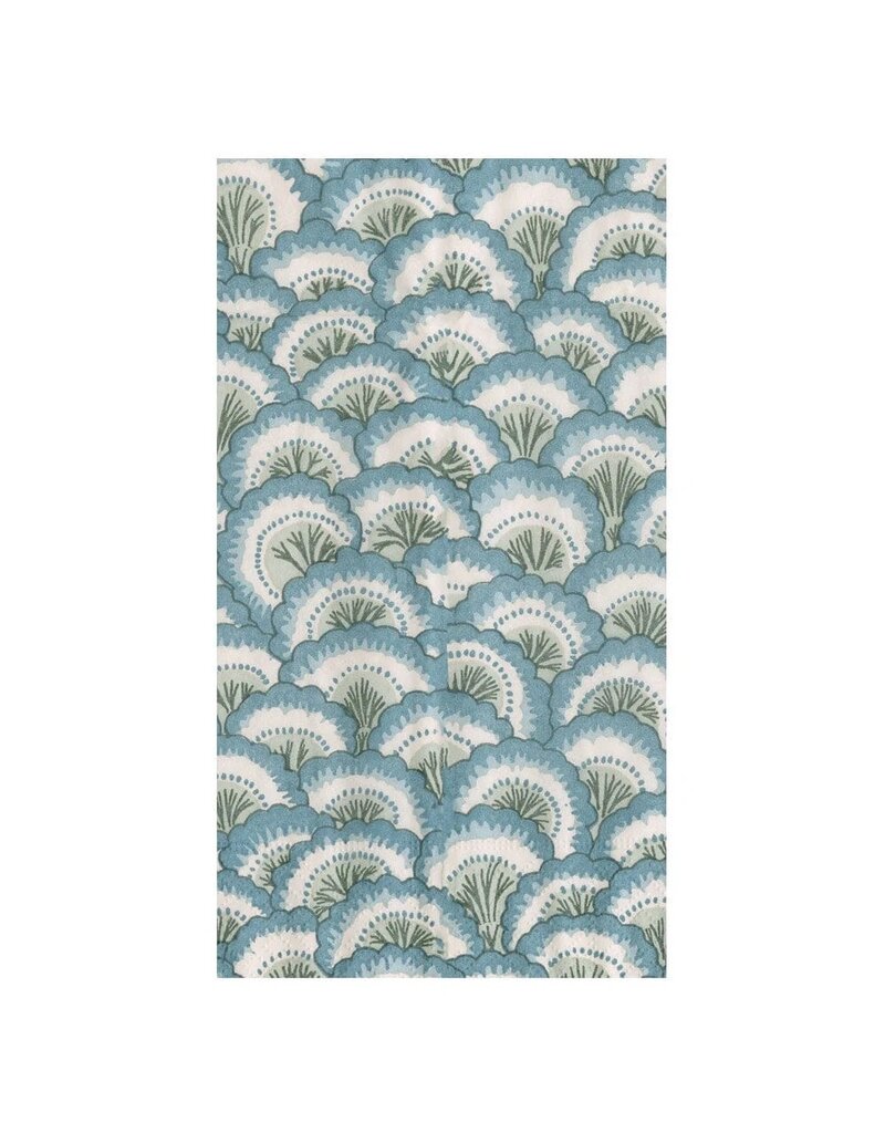 Caspari Guest Pontchartrain Scallop Blue