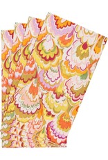 Caspari Guest Marbled Ceramica Raspberry