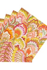 Caspari Cocktail Marbled Ceramica Raspberry