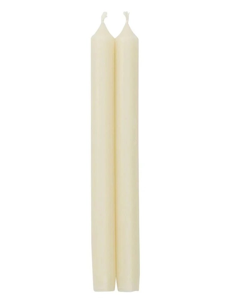 Caspari 12" Ivory Candle / Pair