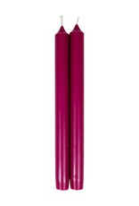 Caspari 10" Raspberry Candle / Pair
