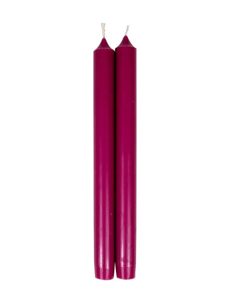 Caspari 10" Raspberry Candle / Pair
