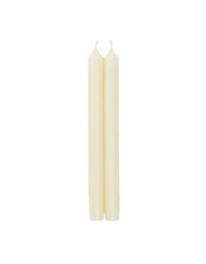Caspari 10" Ivory Candle / Pair