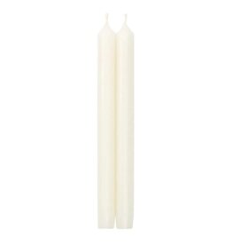 Caspari 10" White Candle / Pair