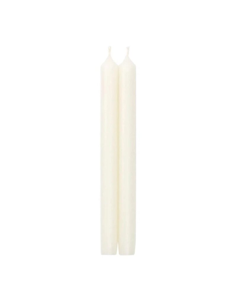 Caspari 10" White Candle / Pair