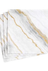 Caspari Cocktail Marble Grey