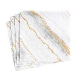 Caspari Cocktail Marble Grey