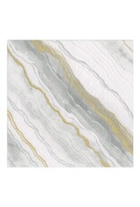 Caspari Cocktail Marble Grey