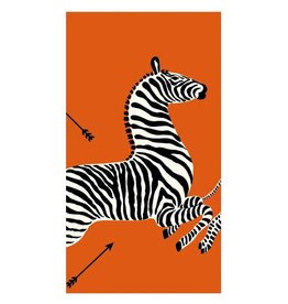 Caspari Guest Zebras Orange
