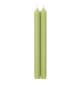 Caspari 10" Moss Green Candle / Pair