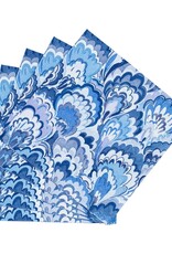 Caspari Cocktail Marbled Ceramica Indigo