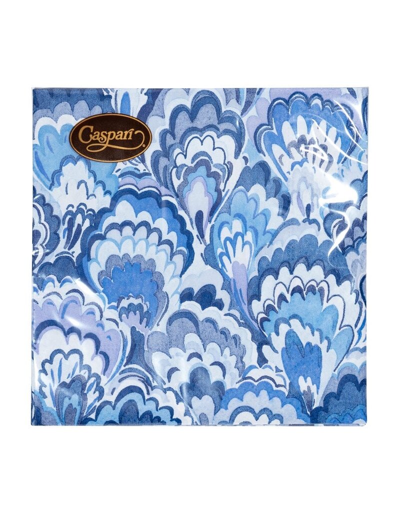 Caspari Cocktail Marbled Ceramica Indigo
