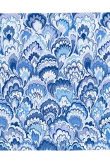 Caspari Cocktail Marbled Ceramica Indigo
