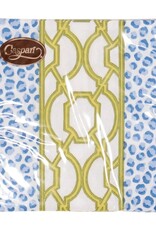 Caspari Cocktail Knots and Spots Blue/Green
