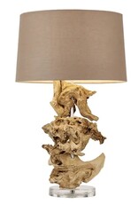 Continental Home Bleached Teak Table Lamp