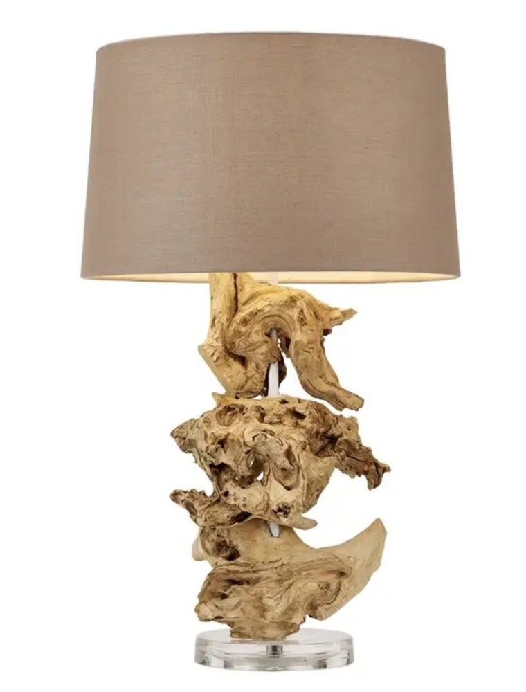 Continental Home Bleached Teak Table Lamp