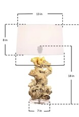 Continental Home Bleached Teak Table Lamp