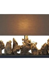 Continental Home Aragon Teak Console Table Lamp