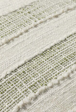 LOLOI 22" x 22" Down Fill Green/Ivory Stripe, PLL0134