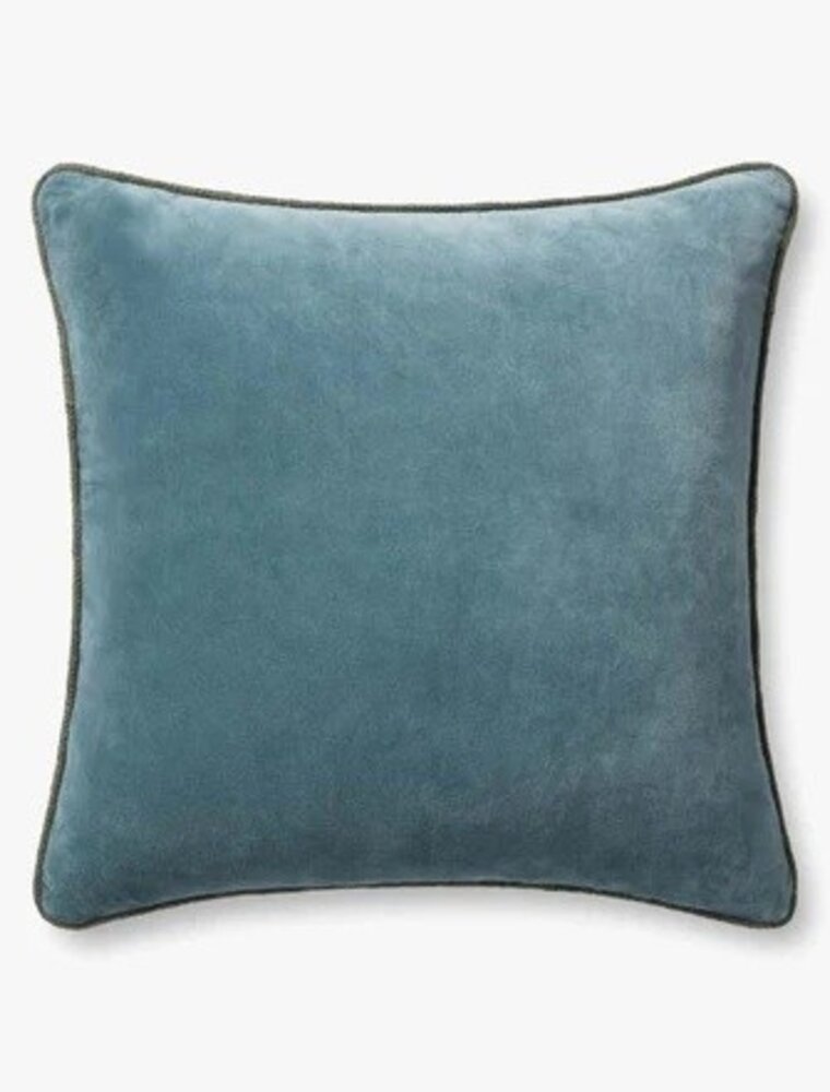 LOLOI 22" x 22" Blue Velvet - Chris Loves Julia - Liza, PCJ0020