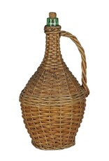 Wicker Covered Wine Bottle - MEDIUM