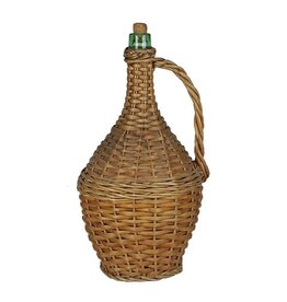 Wicker Covered Wine Bottle - MEDIUM