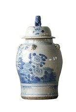 Blue Jingdezhen Hand-Painted Temple Jar - LARGE