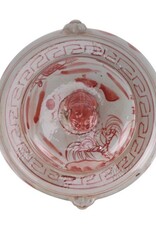 Red Jingdezhen Hand-Painted Ginger Jar w/Lid